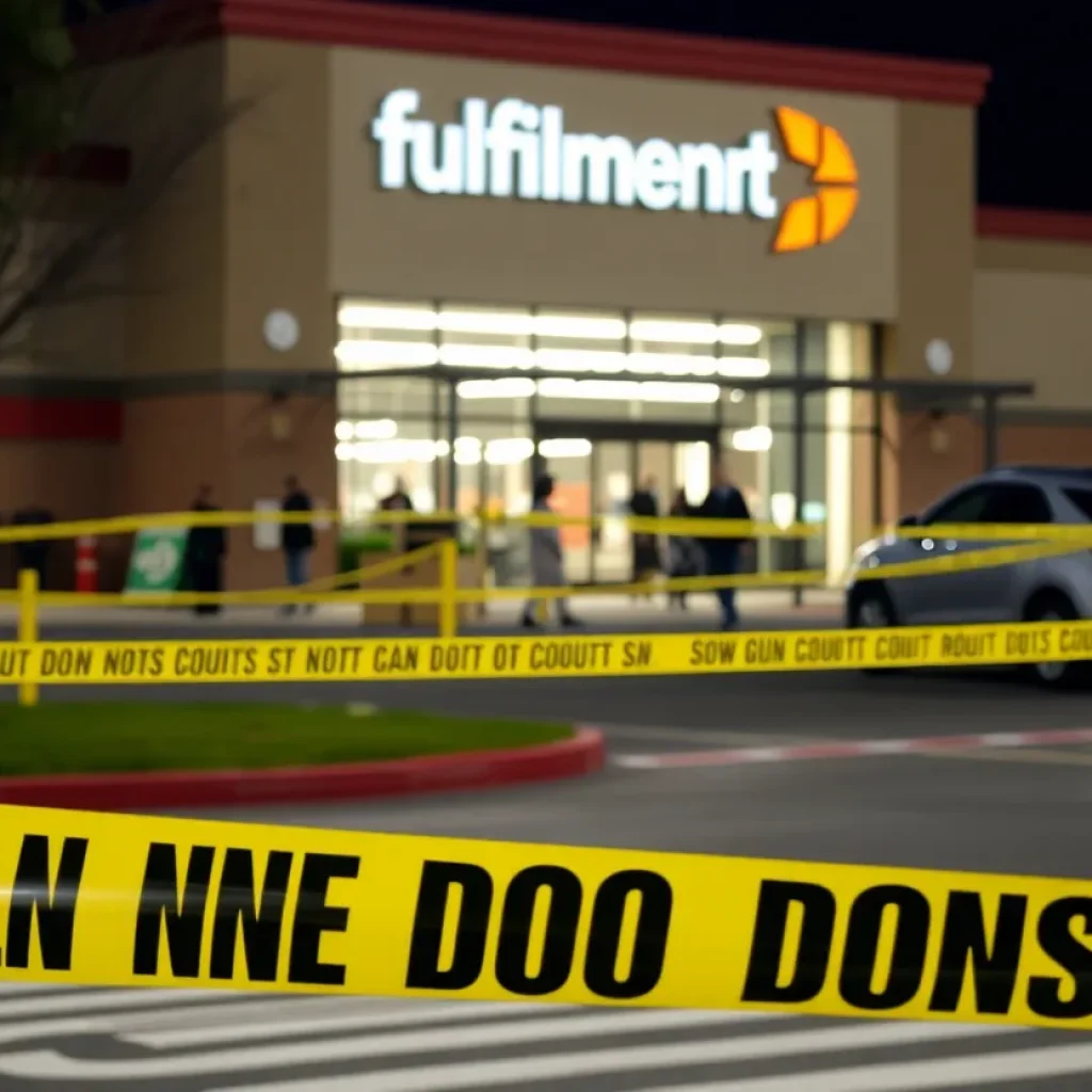 Crime scene at fulfillment center in Chattanooga