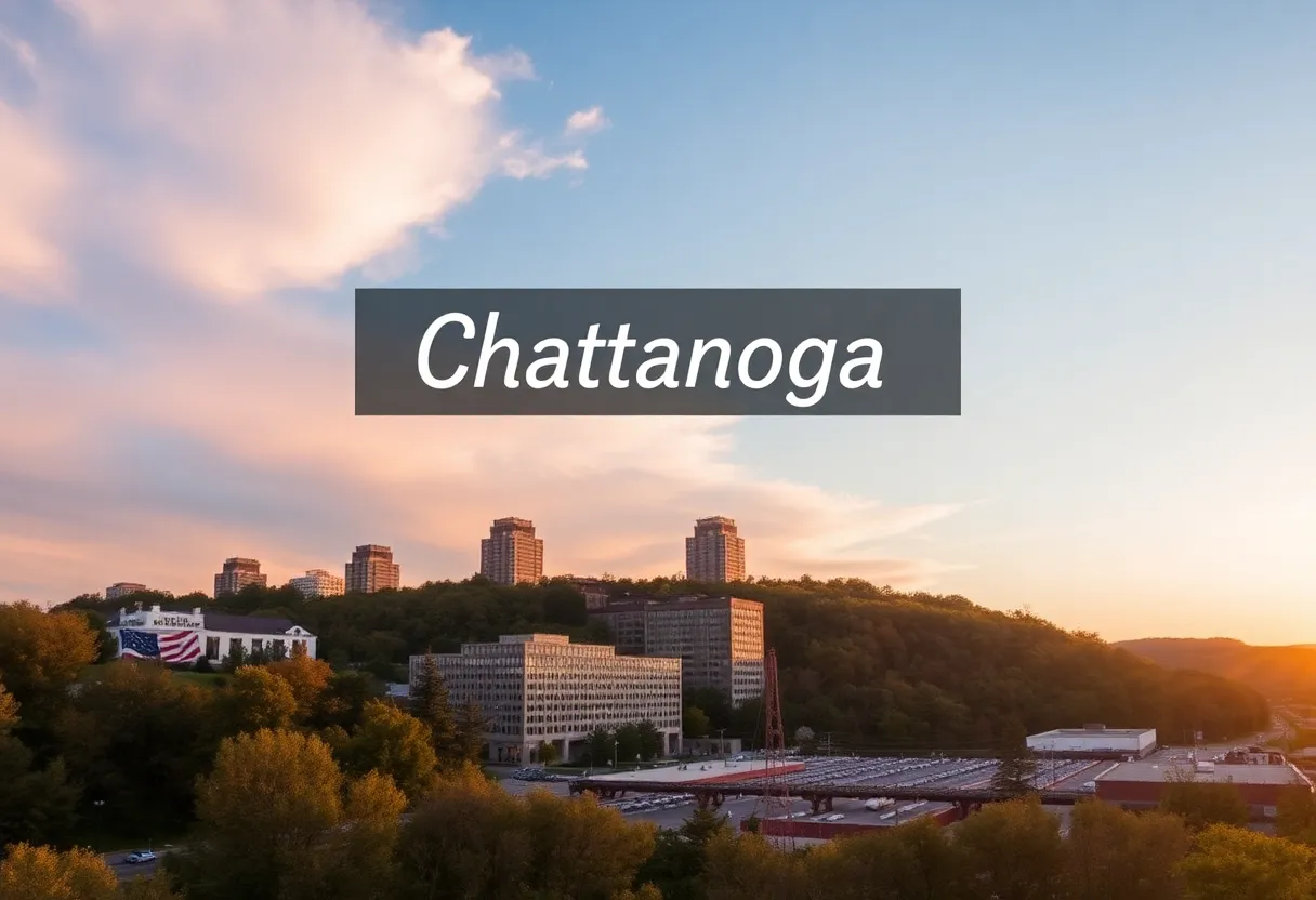 Scenic view of Chattanooga representing community spirit.
