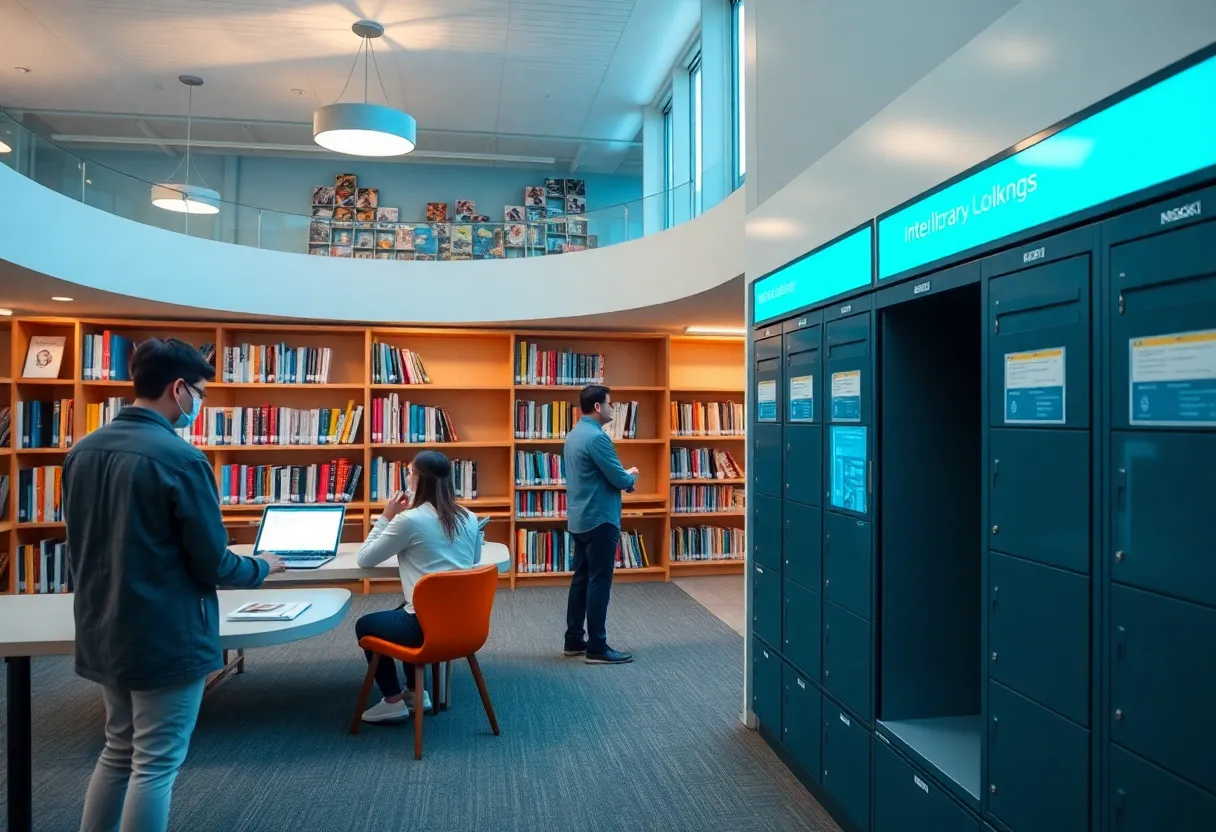 New library services at Chattanooga Public Library including interlibrary loans and smart lockers