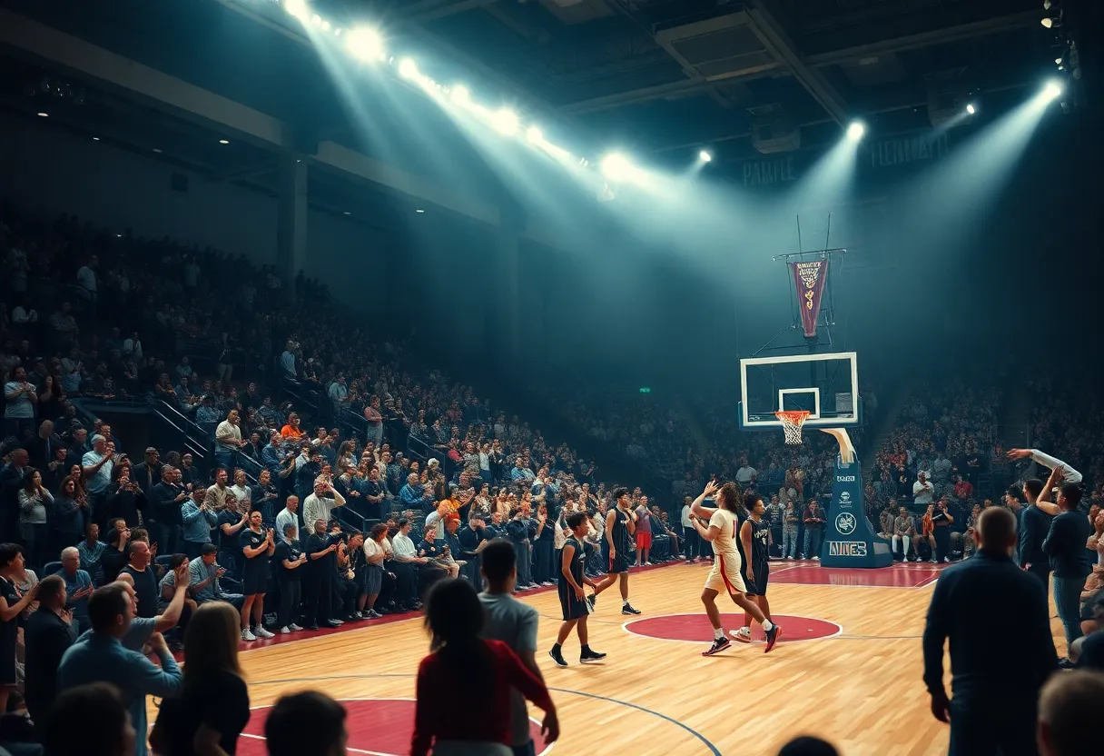 Chattanooga Mocs team celebrating their NIT Championship victory