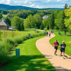 Scenic running trails in Chattanooga.