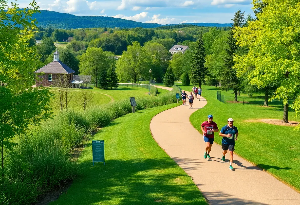 Scenic running trails in Chattanooga.