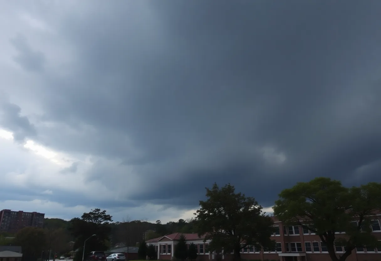 Chattanooga schools under stormy sky