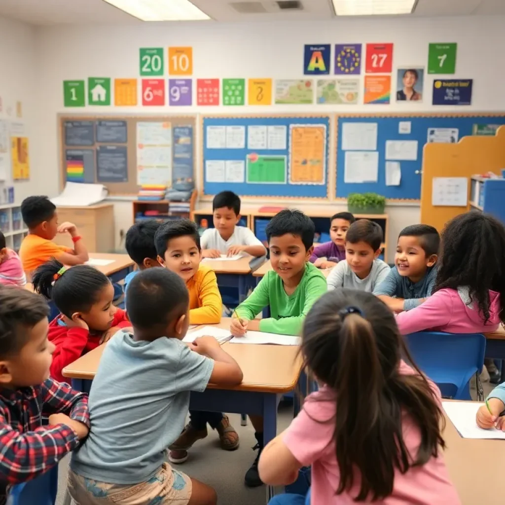 Image of students from various backgrounds learning in an inclusive classroom