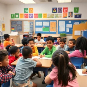 Image of students from various backgrounds learning in an inclusive classroom