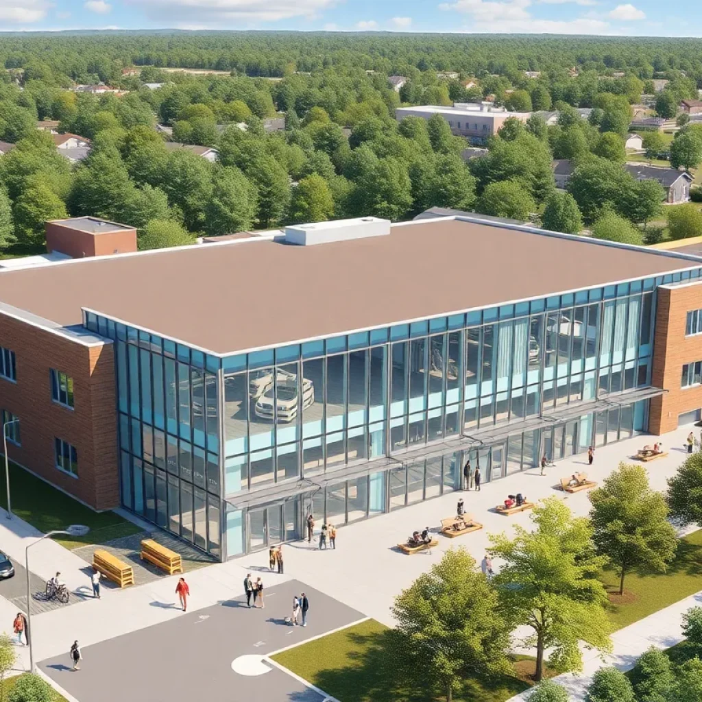 Rendering of the Gateway Technical School in Chattanooga