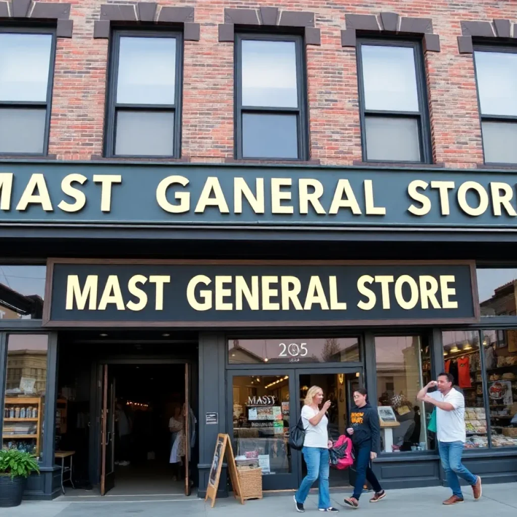 Exterior view of Mast General Store in downtown Chattanooga