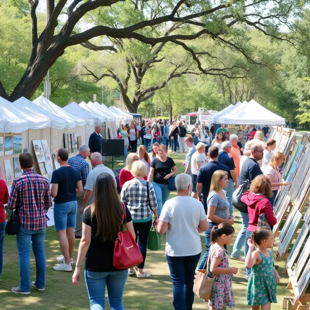 Visitors enjoying activities at the We Make Festival in Chattanooga